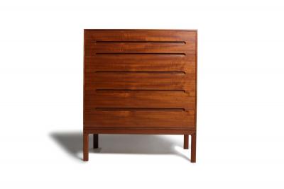 Arne Wahl Iversen Arne Wahl Iversen Danish Modern Teak Six Drawer Tall Dresser