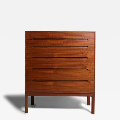 Arne Wahl Iversen Arne Wahl Iversen Danish Modern Teak Six Drawer Tall Dresser