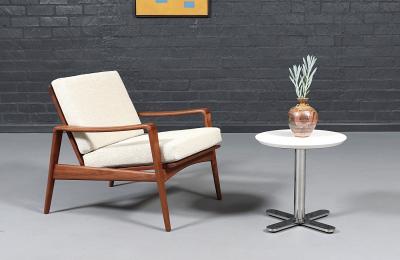 Arne Wahl Iversen Arne Wahl Iversen Teak Lounge Chair for Komfort