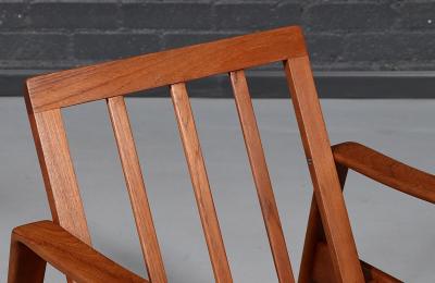 Arne Wahl Iversen Arne Wahl Iversen Teak Lounge Chair for Komfort