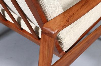 Arne Wahl Iversen Arne Wahl Iversen Teak Lounge Chair for Komfort