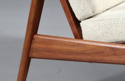 Arne Wahl Iversen Arne Wahl Iversen Teak Lounge Chair for Komfort