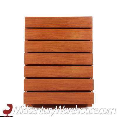 Arne Wahl Iversen Arne Wahl Iversen for Vinde Mobelfabrik Mid Century Danish Teak Highboy Dresser