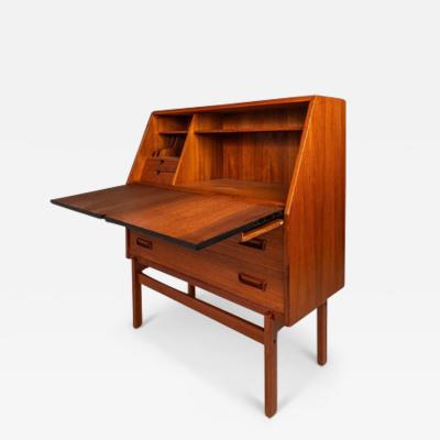 Arne Wahl Iversen Danish Modern Model 68 Secretary Desk in Teak