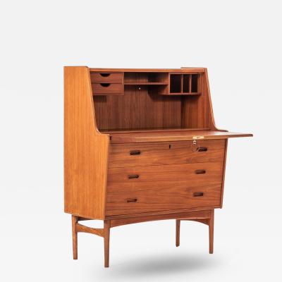 Arne Wahl Iversen Danish Teak Secretary Desk Model 37 by Arne Wahl Iversen for Vinde M belfabrik