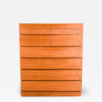 Arne Wahl Iversen Mid Century Danish Modern Tall Teak Dresser