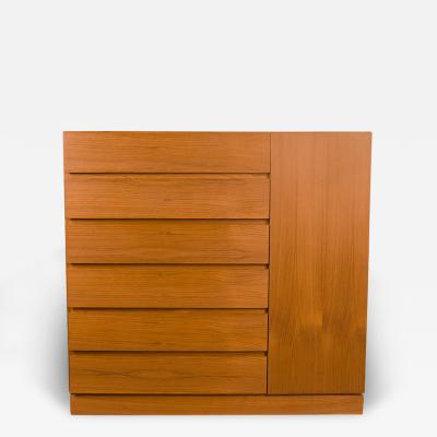 Arne Wahl Iversen Mid Century Danish Teak Highboy Dresser Wardrobe