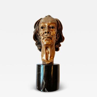 Arno Breker Bronze Bust of Salvador Dal N 265 999 by Arno Breker 1975