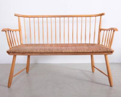 Arno Lambrecht Arno Lambrecht Dining Set of Three Chairs and Bench for WK Mobel