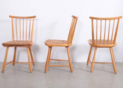 Arno Lambrecht Arno Lambrecht Dining Set of Three Chairs and Bench for WK Mobel