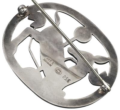 Arno Malinowski Georg Jensen Deer Brooch N 256 by Arno Malinowski