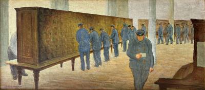 Arnold Aaron Friedman American Scene Depression Era New York City Post Office
