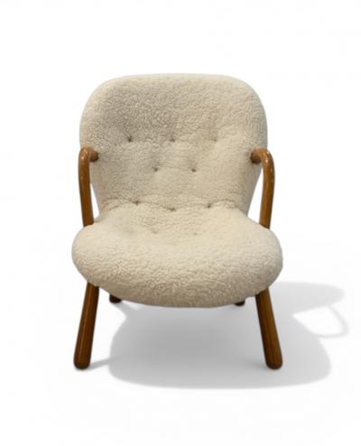 Arnold Madsen Clam Chair by Arnold Madsen for Madsen Schubell Denmark 1940s