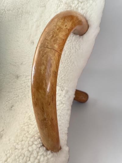 Arnold Madsen Clam Chair by Arnold Madsen for Madsen Schubell Denmark 1940s