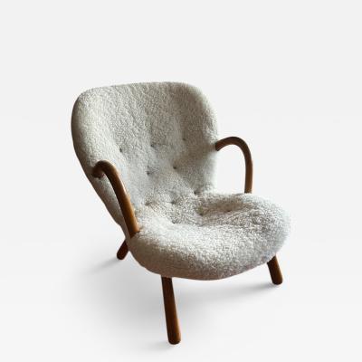 Arnold Madsen Clam Chair by Arnold Madsen for Madsen Schubell Denmark 1940s
