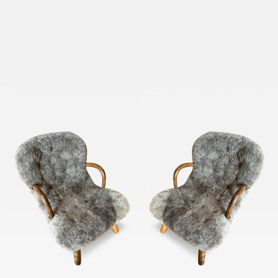 Arnold Madsen Pair of Clam Chairs