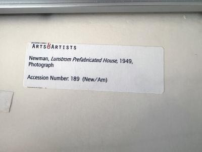 Arnold Newman Lunstrom Prefabricated House 1949 Gelatin silver print Signed titled Dated