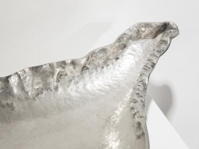 Arrigo Finzi Shell shaped plate in silver and gemstone Arrigo Finzi circa 1950