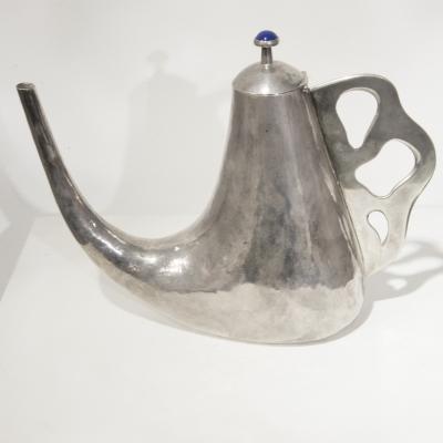 Arrigo Finzi Tea Pot in silver by Arrigo Finzi circa 1950