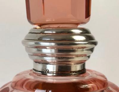 Art Dec Liqueur Set with Glasses Set with Silver 800 Moser