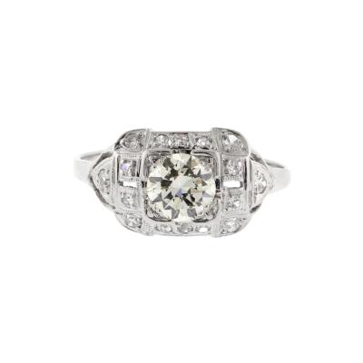 Art Deco 55ct Old European Cut Diamond Ring