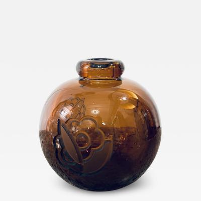 Art Deco Acid Etched Vase By Jean Luce 