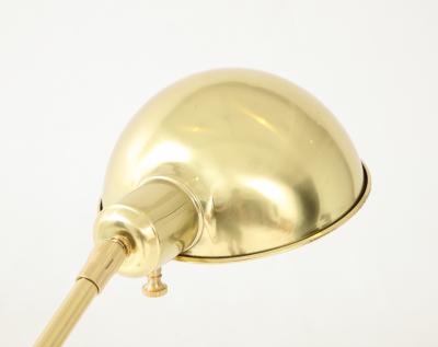 Art Deco Adjustable Brass Floor Lamp
