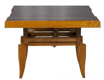 Art Deco Adjustable Cocktail Table to Dining Table