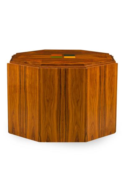 Art Deco American Hexagonal End Side Table