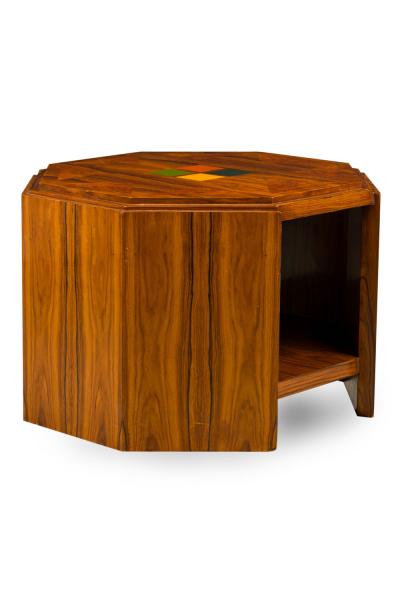 Art Deco American Hexagonal End Side Table