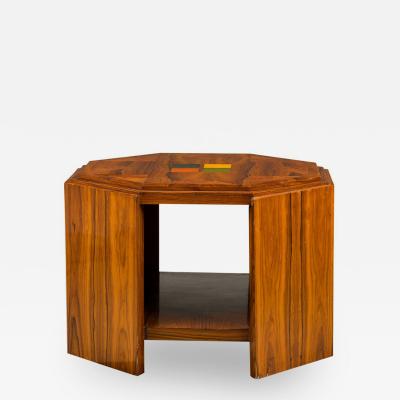 Art Deco American Hexagonal End Side Table