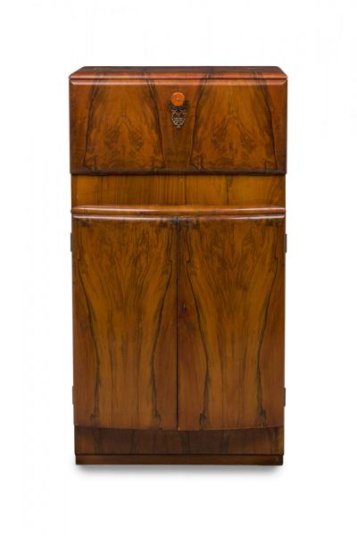 Art Deco American Mid Century Dry Bar Cocktail Cabinet
