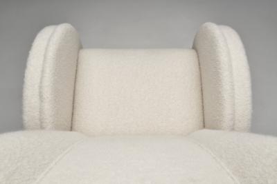 Art Deco Armchair with Round Armrests Denmark 1930s