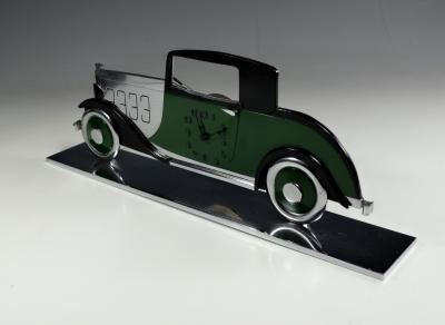 Art Deco Automobile Clock Citroen Automobile France 1930