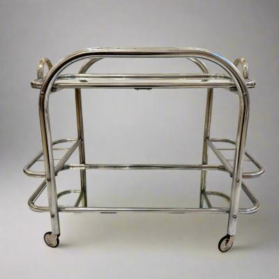 Art Deco Bar Cart Designed by Robert Mallet Stevens France 1930s
