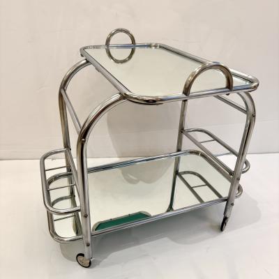 Art Deco Bar Cart Designed by Robert Mallet Stevens France 1930s