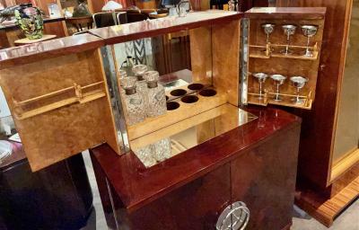 Art Deco Bar Modern French Style Double Deck Double Door
