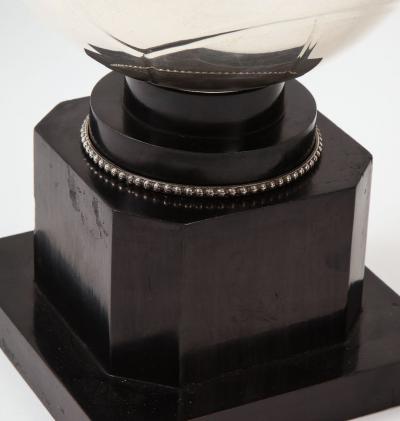 Art Deco Basket Ball Lidded Box on Stand