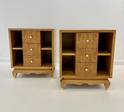 Art Deco Bedside Cabinets France 1930s 