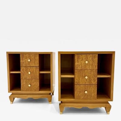 Art Deco Bedside Cabinets France 1930s 