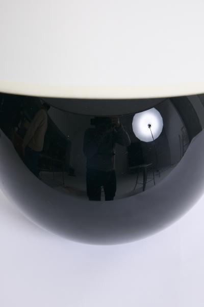 Art Deco Black Glass Table Lamp