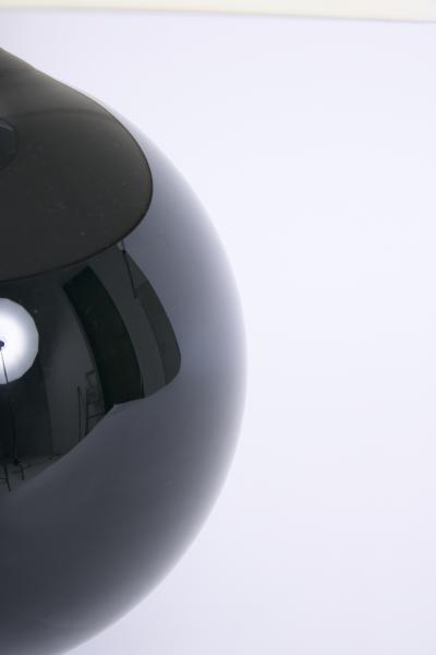 Art Deco Black Glass Table Lamp