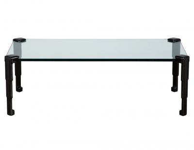 Art Deco Black Lacquered Coffee Table