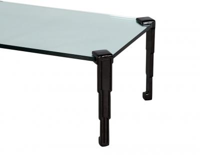 Art Deco Black Lacquered Coffee Table