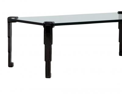 Art Deco Black Lacquered Coffee Table