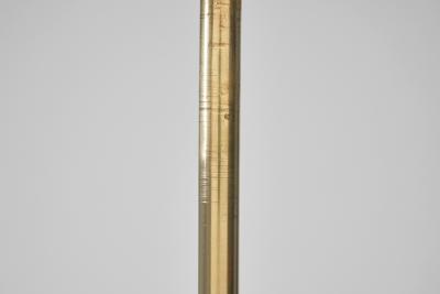 Art Deco Brass and Hardwood Floor Lamp Europe 1930s