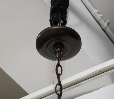 Art Deco Bronze 12 Arm Chandelier