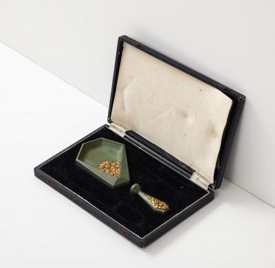 Art Deco Bronze Seal and Ink Tray by Sadoux