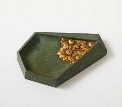 Art Deco Bronze Seal and Ink Tray by Sadoux