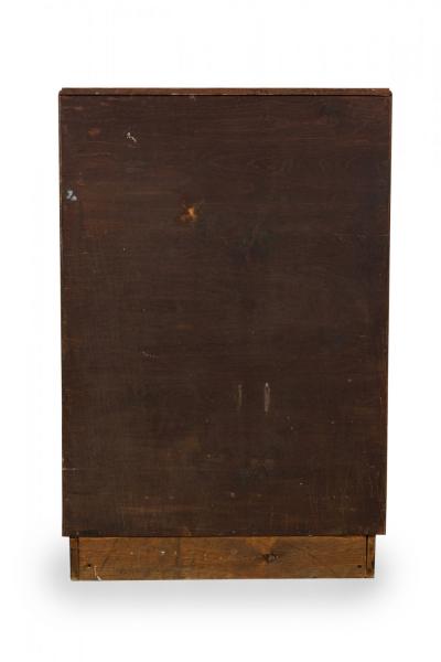 Art Deco Burl Veneer 5 Drawer Tall Chest